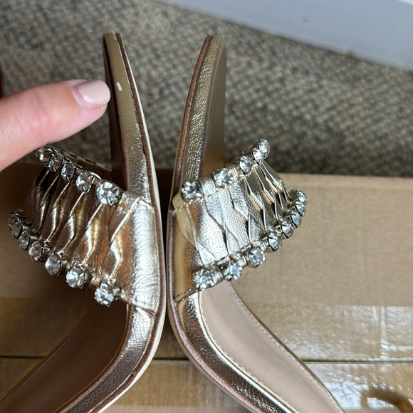 • Sam Edelman • Womens Evelynn Strappy Heel, Gold Leaf, Size 7.5 💛🤩 (In box!) - Picture 8 of 17